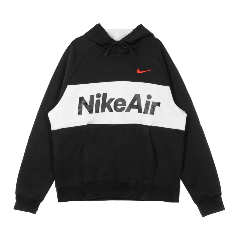 Nike Air Pullover Hoodie Zwart Wit Rood Black Heren