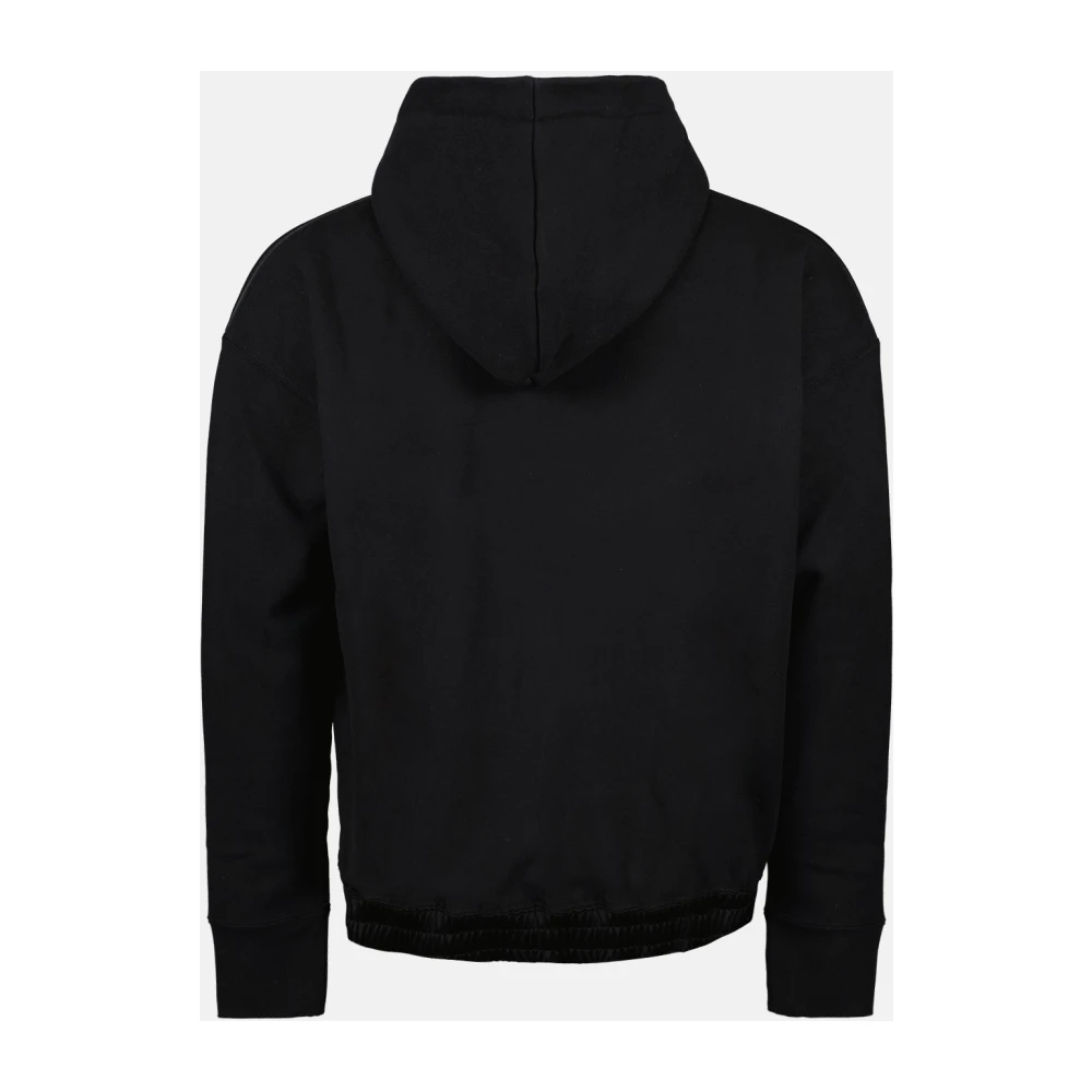 Saint Laurent Logo Hoodie Black Heren