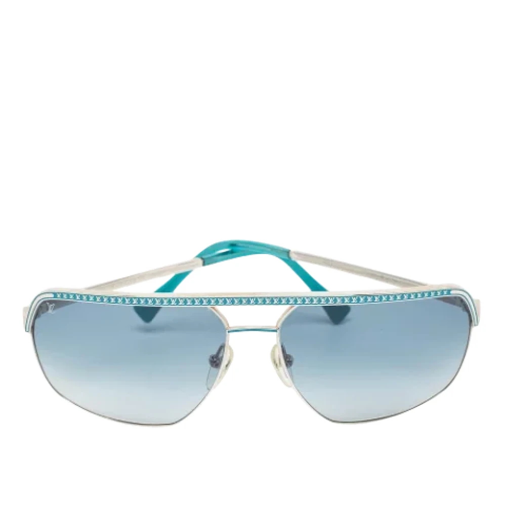 Louis Vuitton Vintage Pre-owned Acetate sunglasses Blue Heren