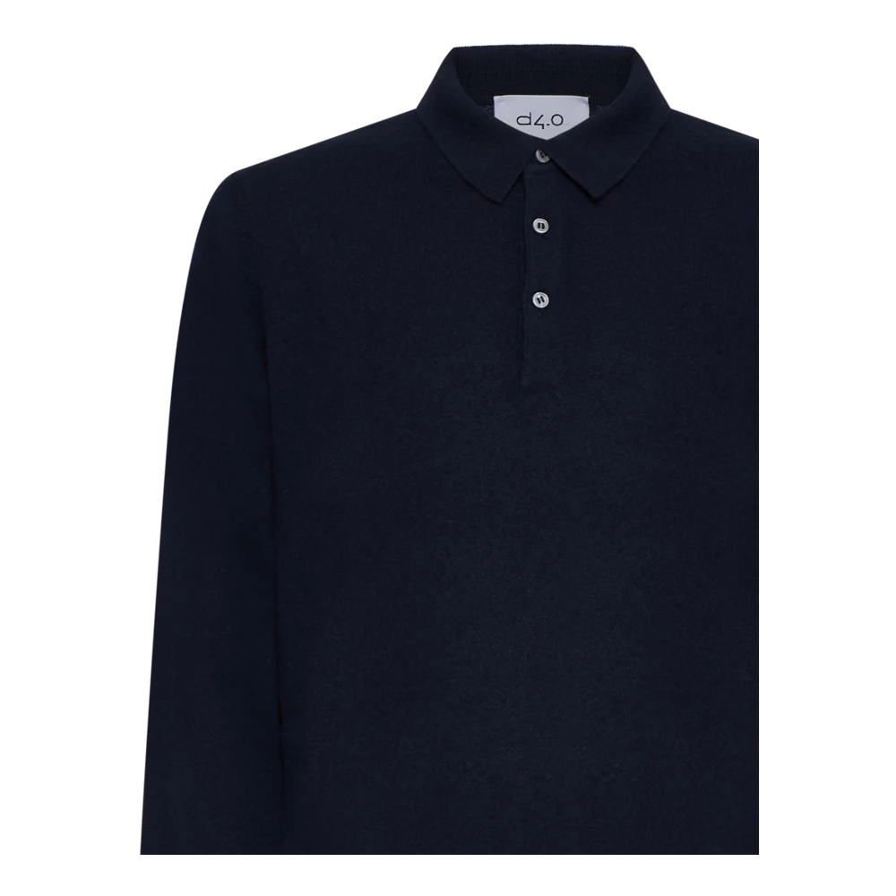 D4.0 Blauwe Sweaters voor Mannen Blue Heren