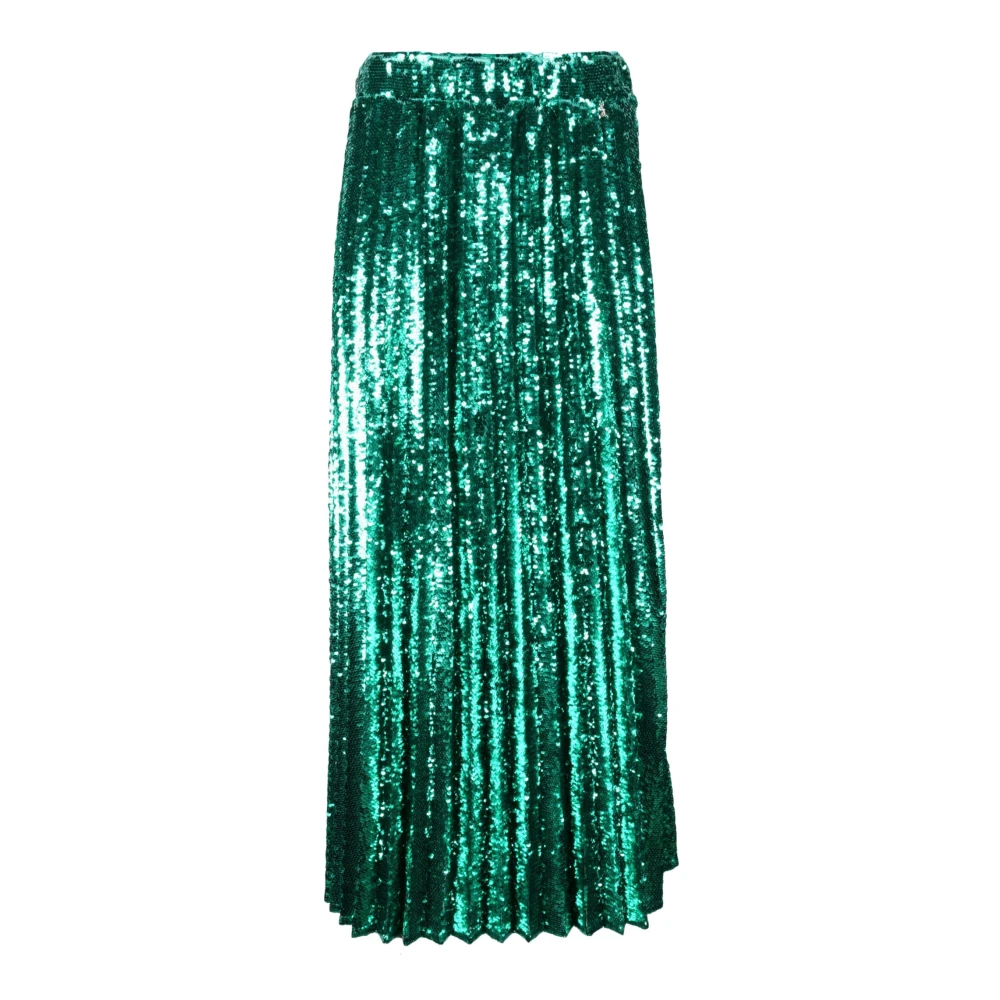 PATRIZIA PEPE Elegante Polyester Rok Green Dames