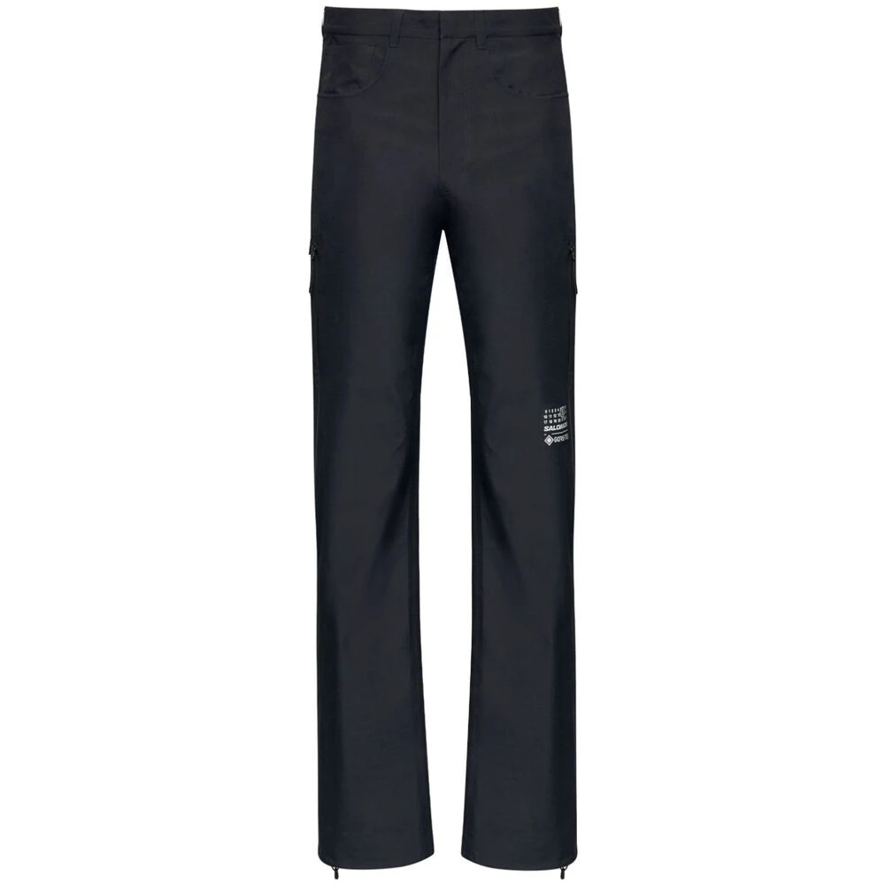 MM6 Maison Margiela Zwarte Classic Button-Front Jeans Black Heren