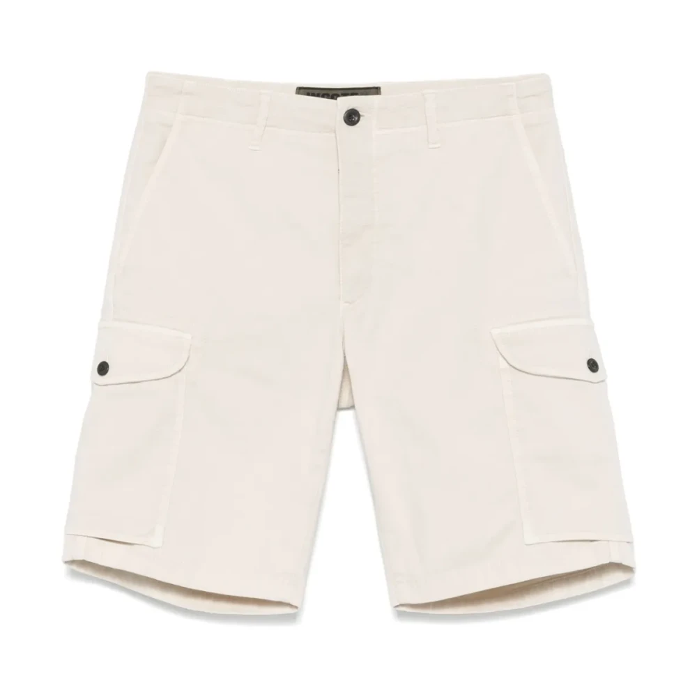 Incotex Cargo Bermuda Shorts Beige Heren