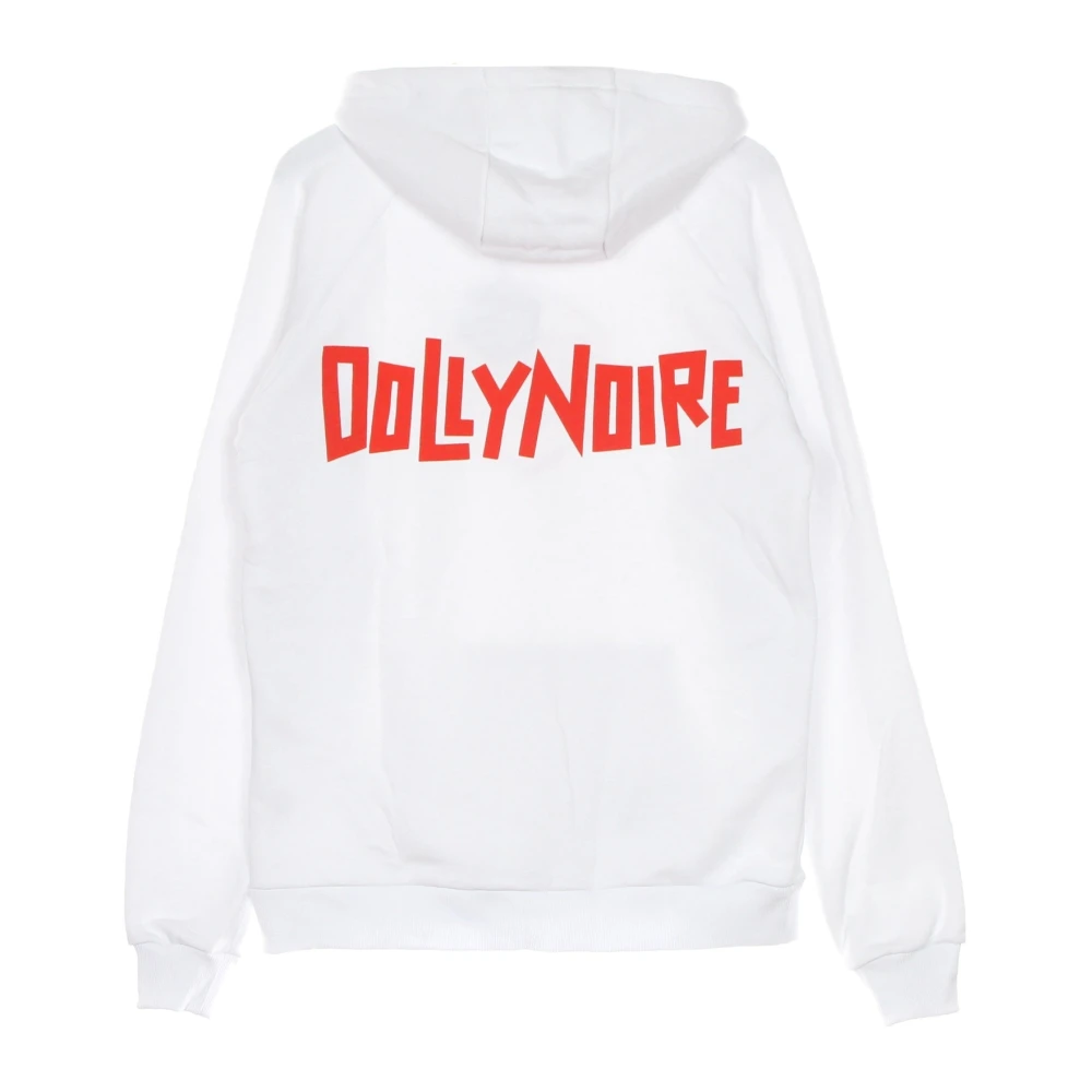 Dolly Noire Witte Logo Hoodie Stijlvol Comfortabel White Heren