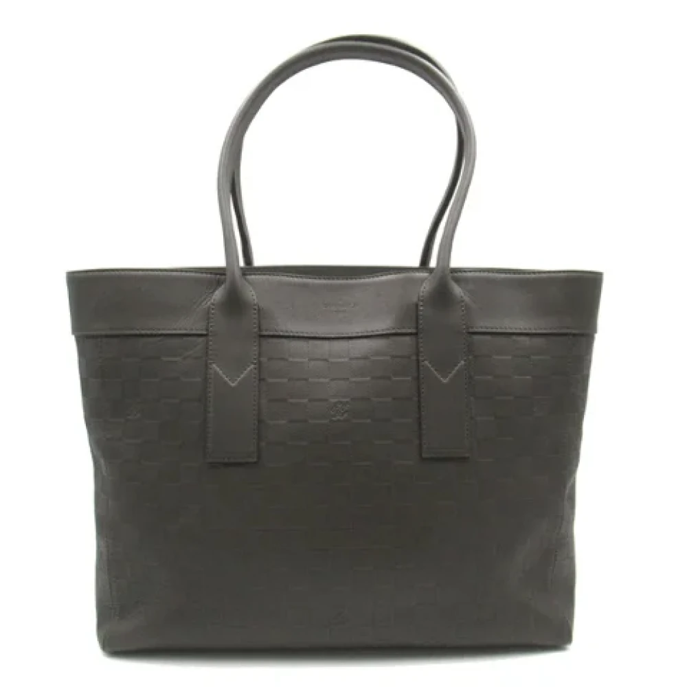 Louis Vuitton Vintage Pre-owned Leather louis-vuitton-bags Gray Dames