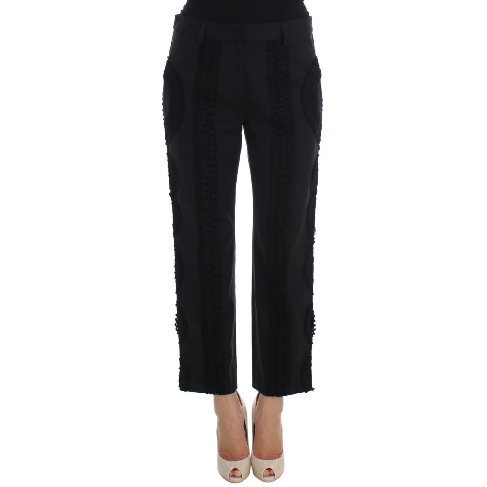 Dolce & Gabbana Women's Black Torero Capri Pants
