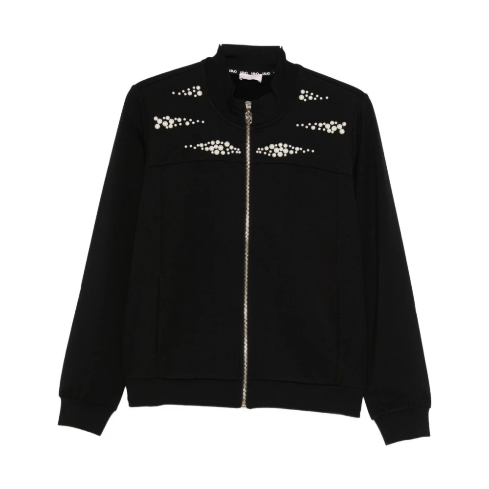 Liu Jo Women's Black Zip-Throughs, Xs, Sweatshirt With Zip