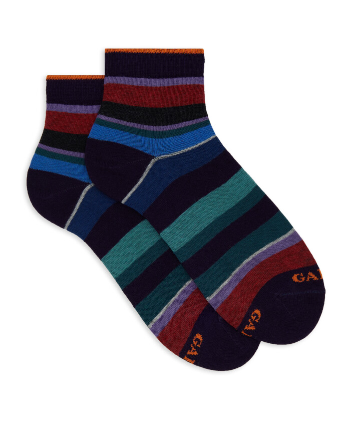 chaussettes-courtes-en-coton-violet-pour-femmes-avec-rayures-multicolores