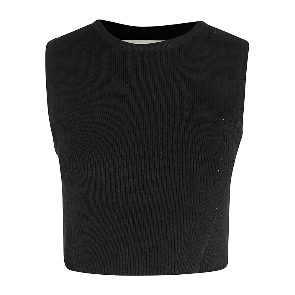 Loulou Studio Stijlvolle Cropped Top Black Dames