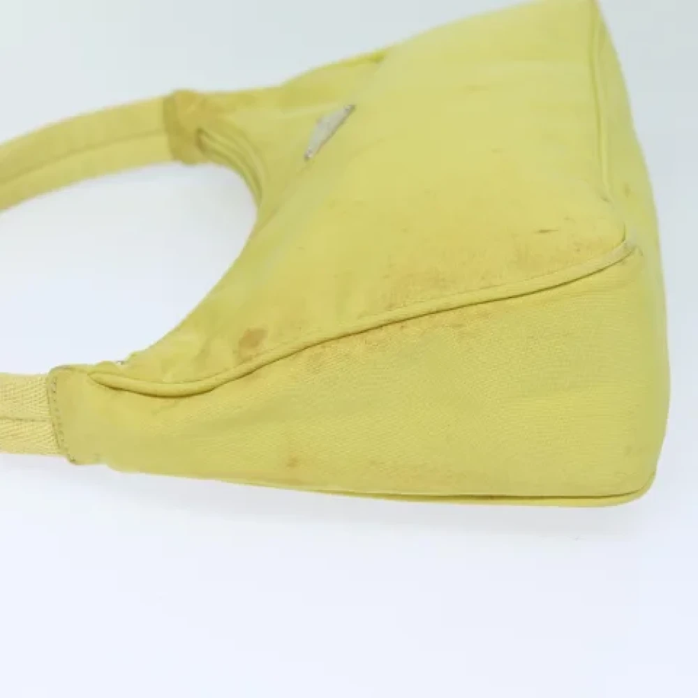 Prada Vintage Pre-owned Nylon pouches Yellow Dames