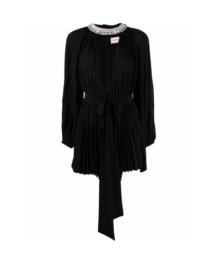 robe-mini-plissee-noire-ornee-de-cristaux