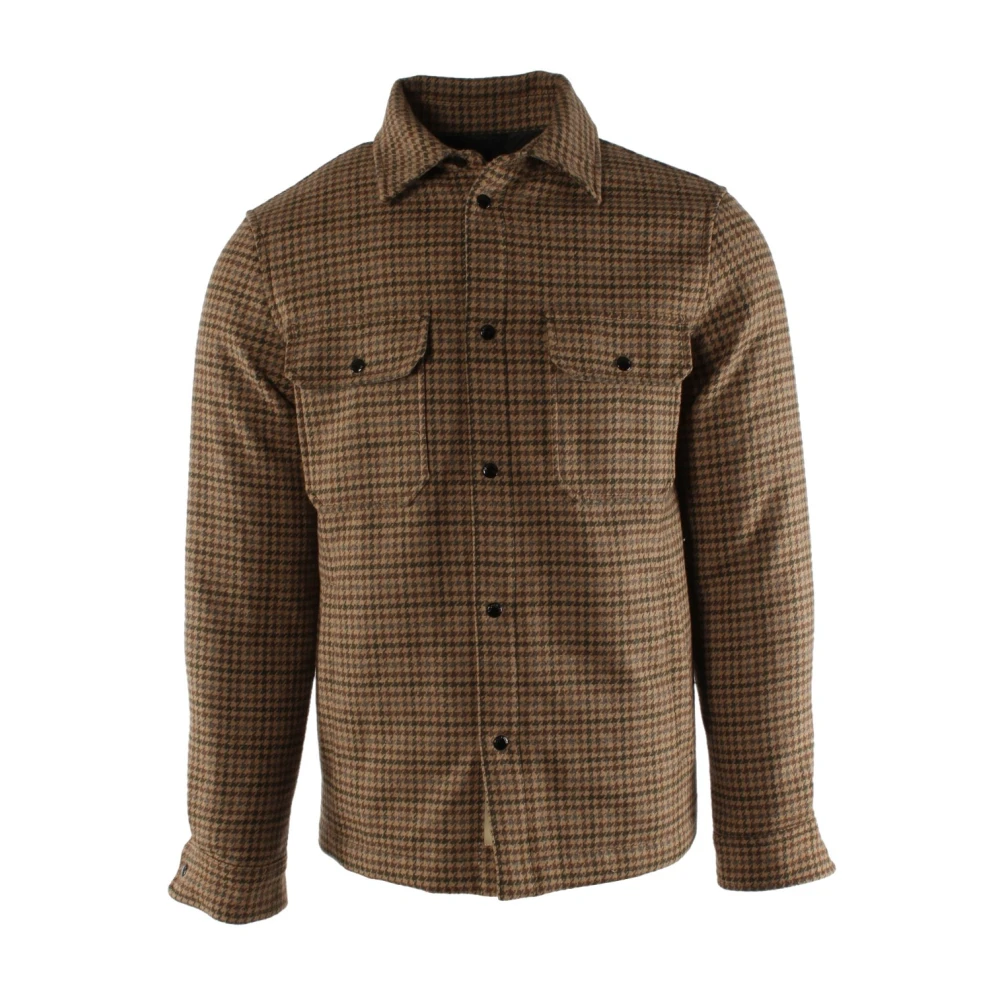 Woolrich Bruine Wolruitjas voor Mannen Brown Heren