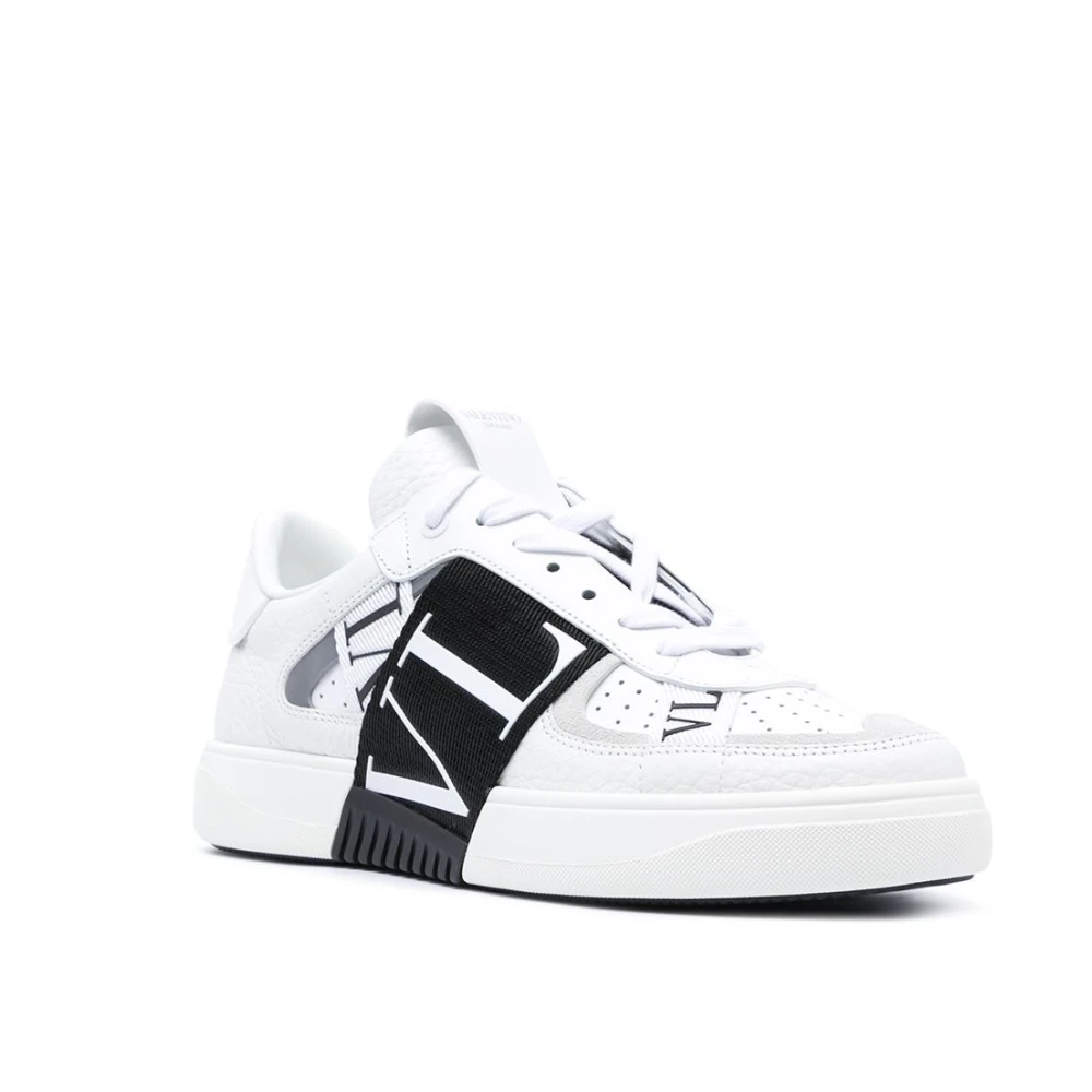 Valentino Garavani Witte Vl7N Logo-Print Strap Sneakers White Dames