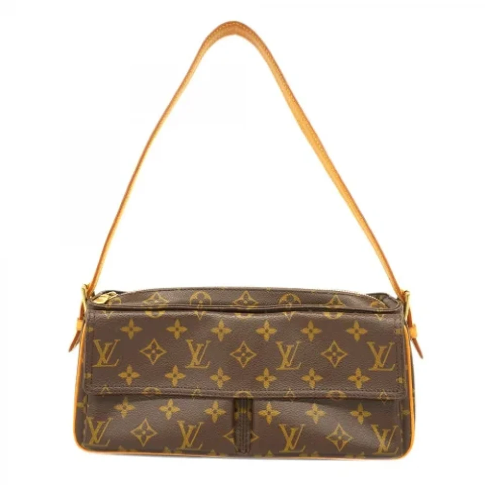 Louis Vuitton Vintage Pre-owned Fabric shoulder-bags Brown Dames