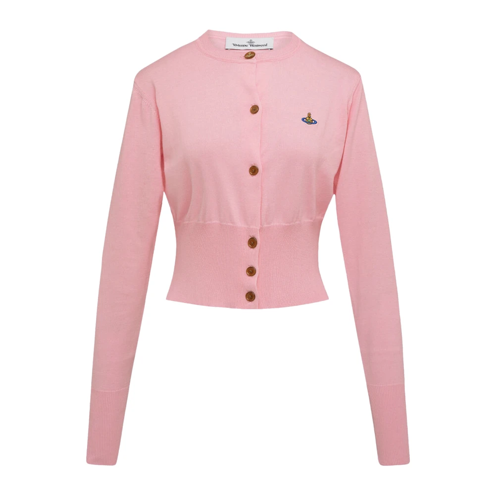 Vivienne Westwood Women's Pink Bea Cardigan - Cardigans - S - Knitwear
