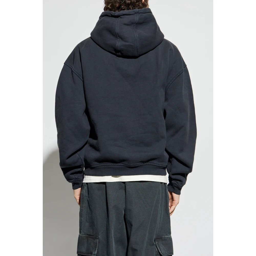Rhude Logo Hoodie Gray Heren