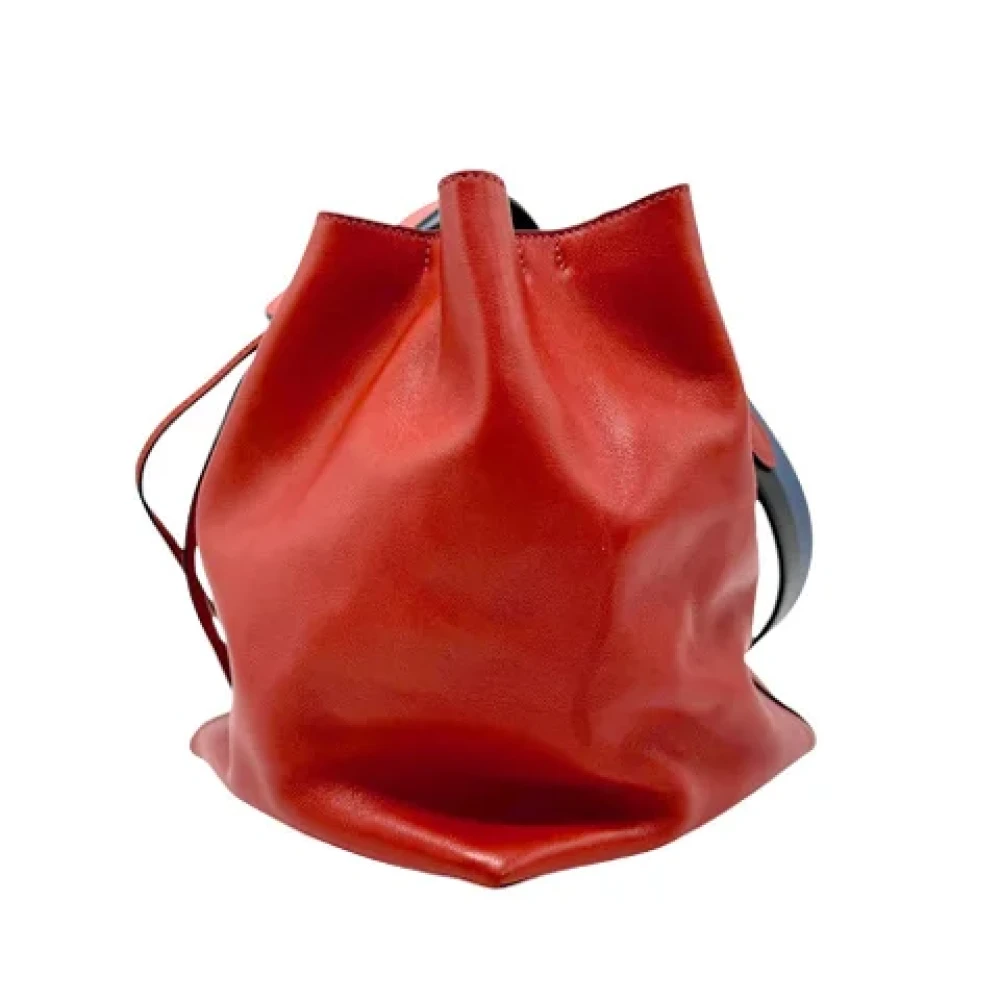 Hermès Vintage Pre-owned Leather shoulder-bags Red Dames