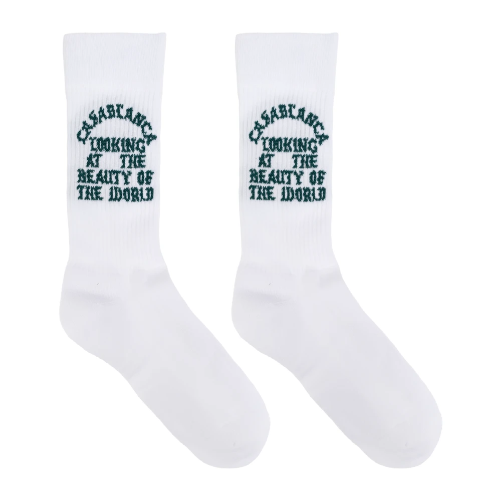 Casablanca Sokken met logo White Dames