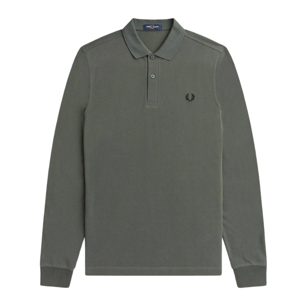 Fred Perry Lange Mouw Tennis Polo Green Heren