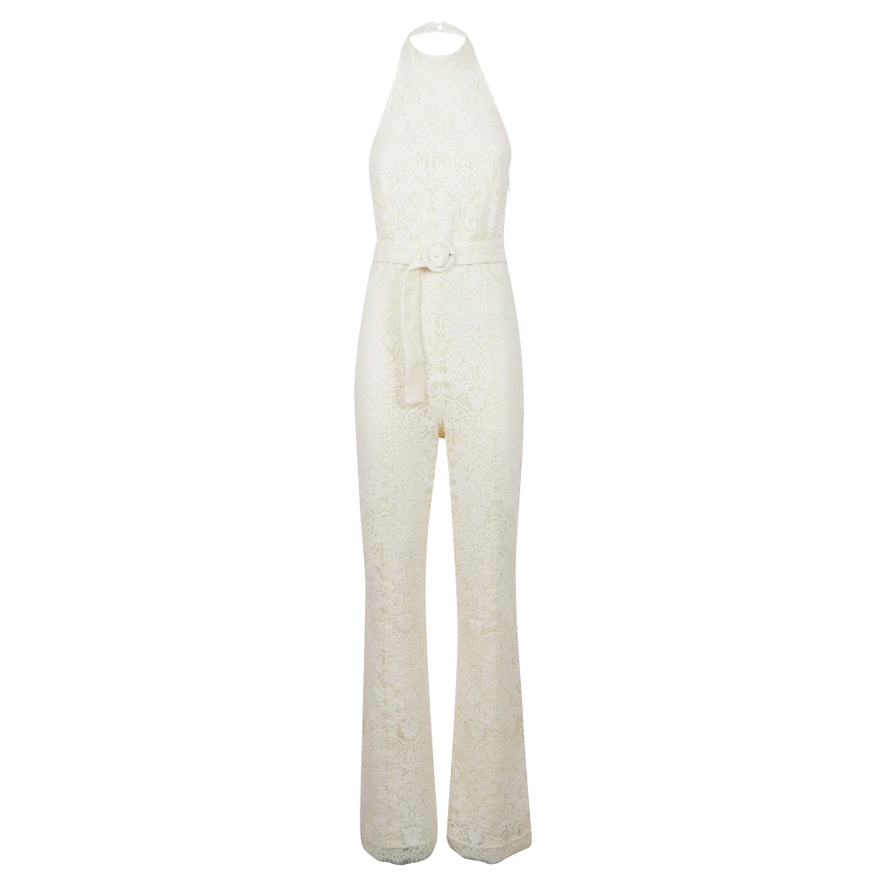 Twinset White Jumpsuits, Female, S, Trousers