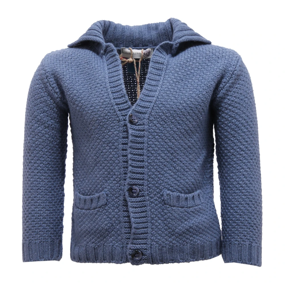 Monnalisa Boys Blue Giacca Di Maglia - Kids Cardigans - 18 M - Kids