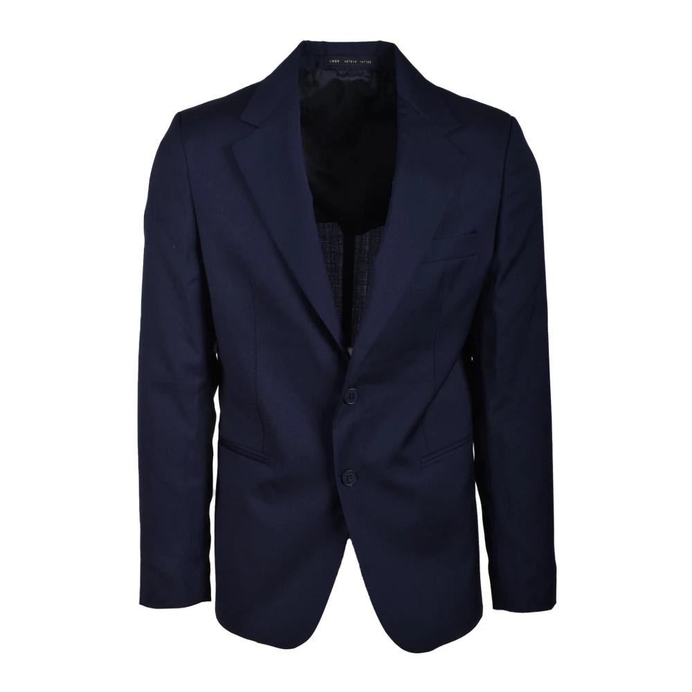 Low Brand Wollen Jas Blue Heren