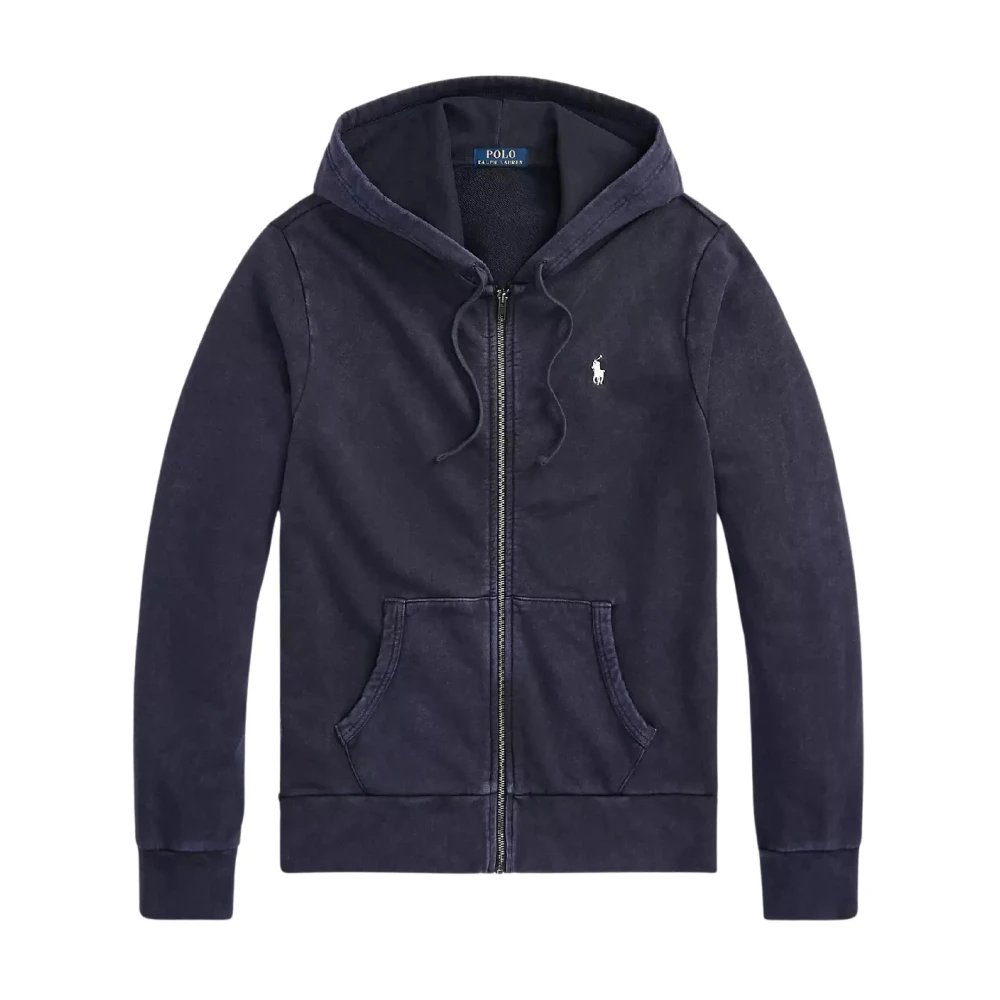 Ralph Lauren Zwarte hoodie met rits Black Heren