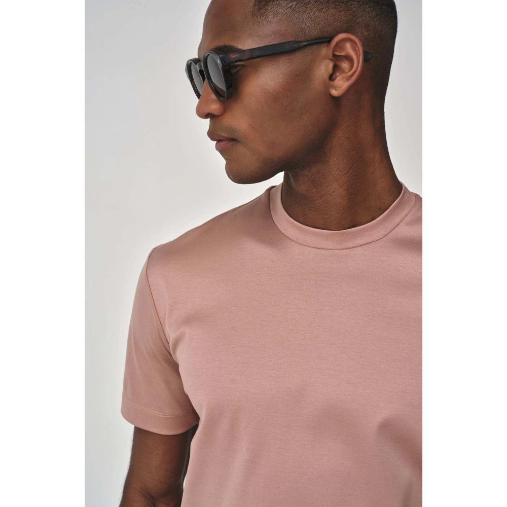Valenza Interlock Supima T-shirt Tea Rose Pink Heren