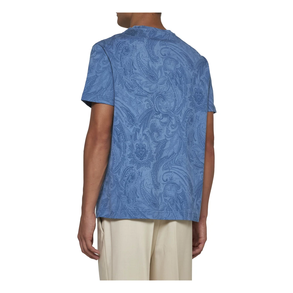 ETRO Stijlvolle T-shirts en Polos Blue Heren