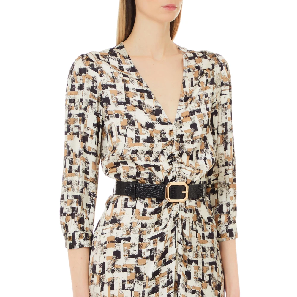 Liu Jo Elegante Longuette Jurk voor Vrouwen Multicolor Dames