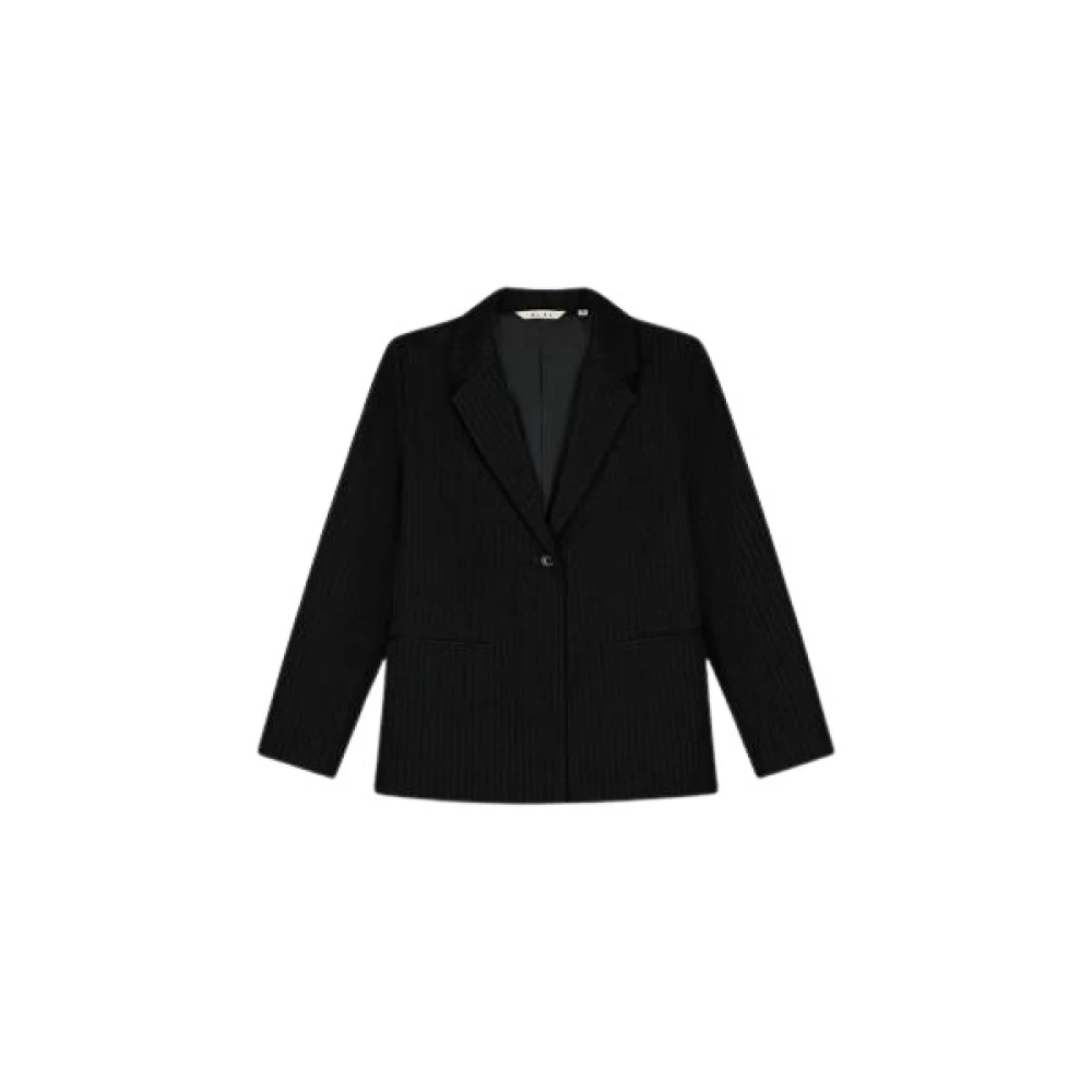 Olaf Hussein Klassieke Pinstripe Blazer Black Heren
