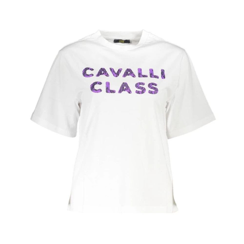 Cavalli Class Short Sleeve T-Shirt - Female - T-Shirts - White - S - Tops