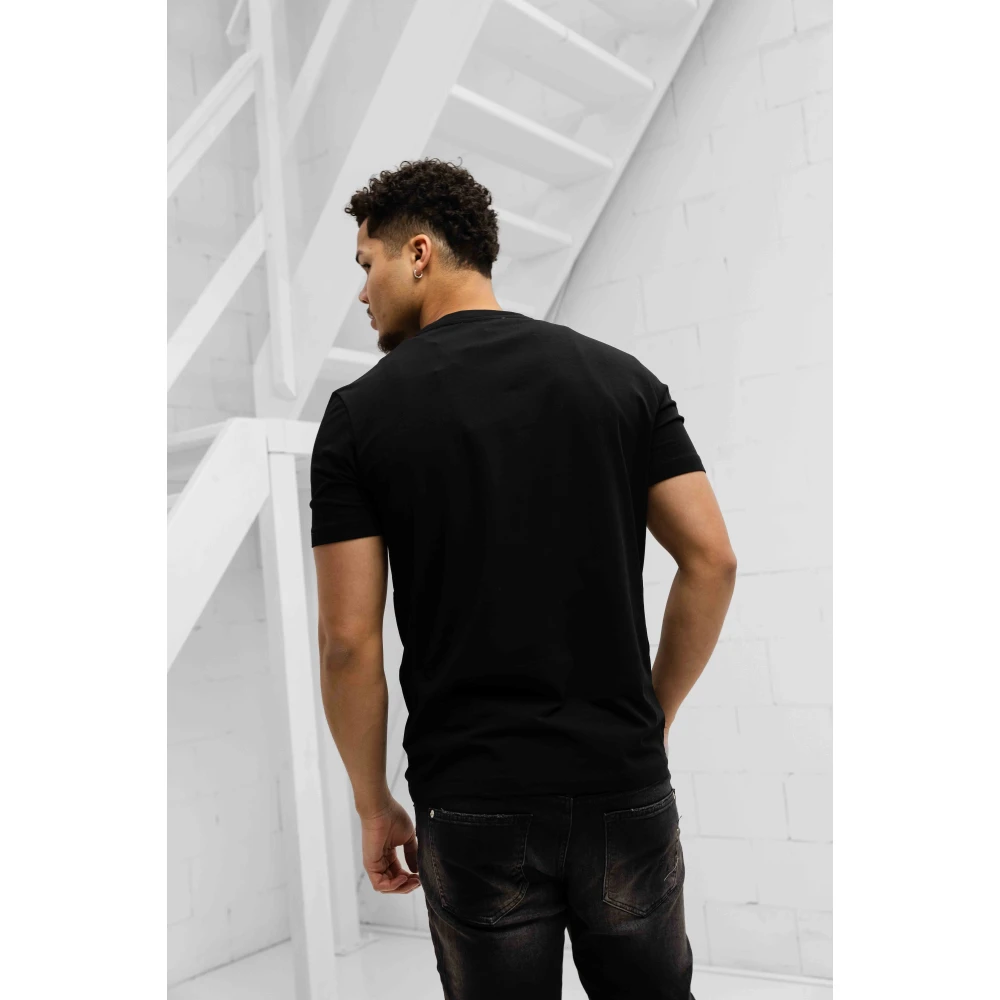 Iceberg 5D F015 Jersey T-Shirt Heren Zwart Black Heren
