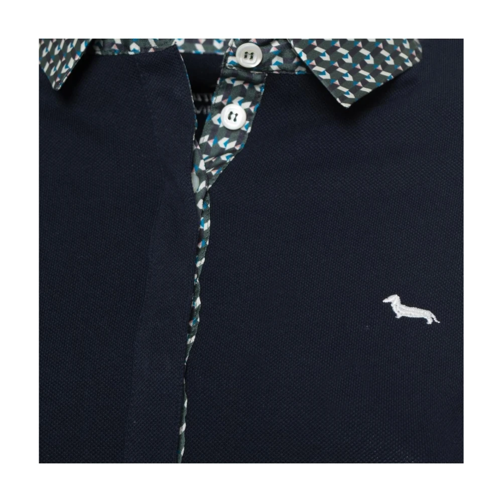 Harmont & Blaine Lange mouw poloshirt Navy Blue Dames