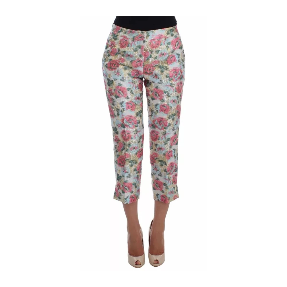 Dolce & Gabbana Women's Floral Brocade Cropped Trousers