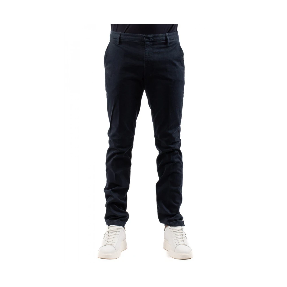 Dondup Men's Blue Slim-Fit Trousers - Slim-Fit Trousers - W36 - Trousers