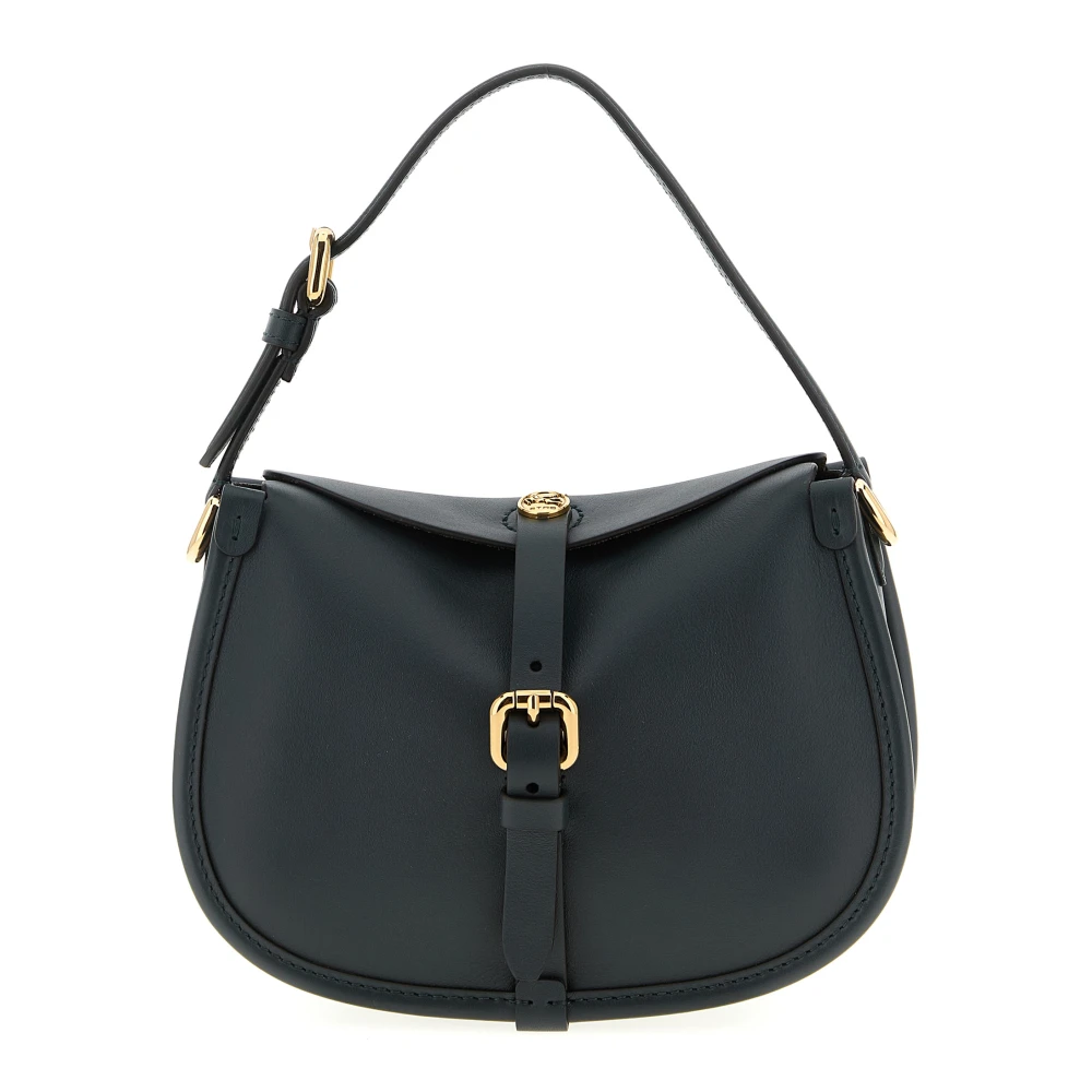 Etro Grön Small Leather Pony Bag