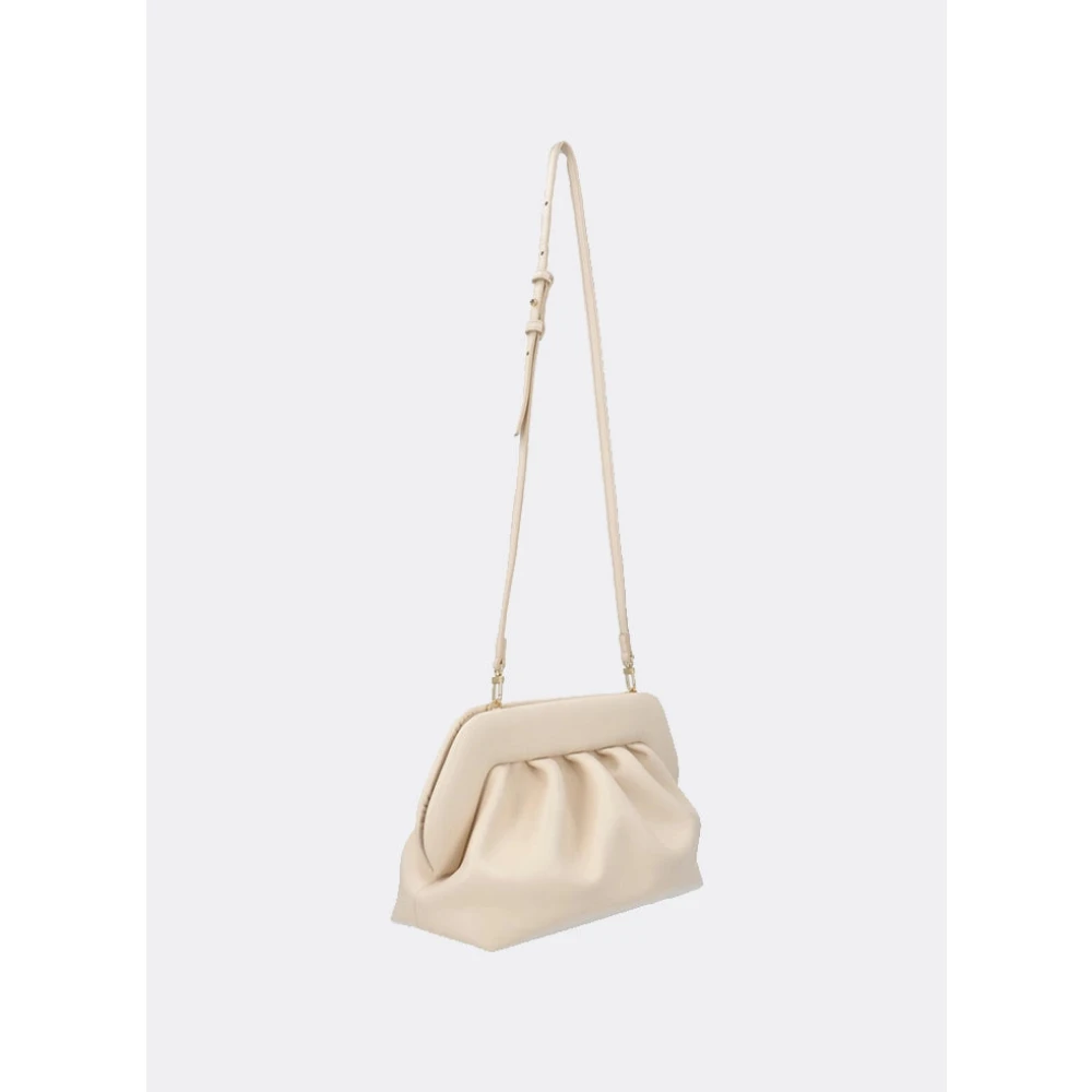 THEMOIRè Vegan Fabric Clutch Tas Magnetische Sluiting White Dames
