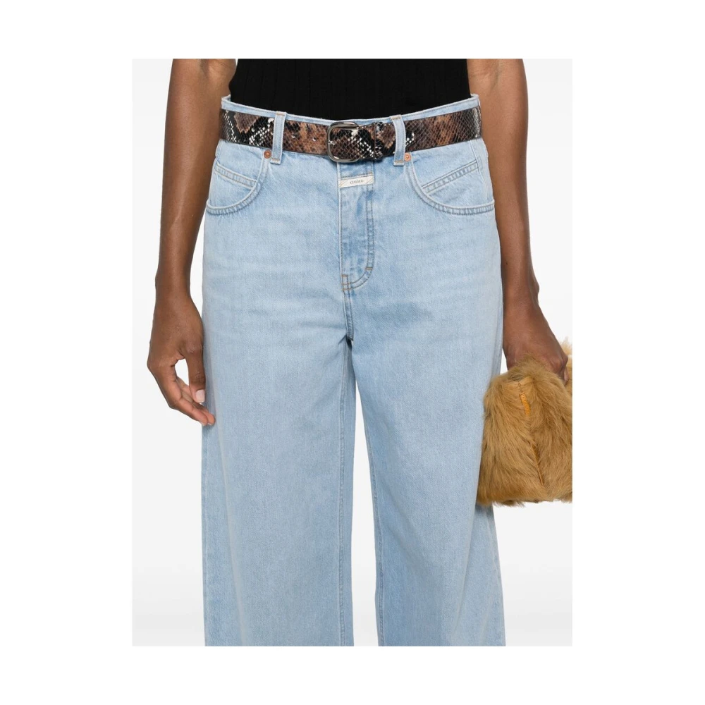 closed Hemelsblauwe Klassieke Vijf Zakken Jeans Blue Dames