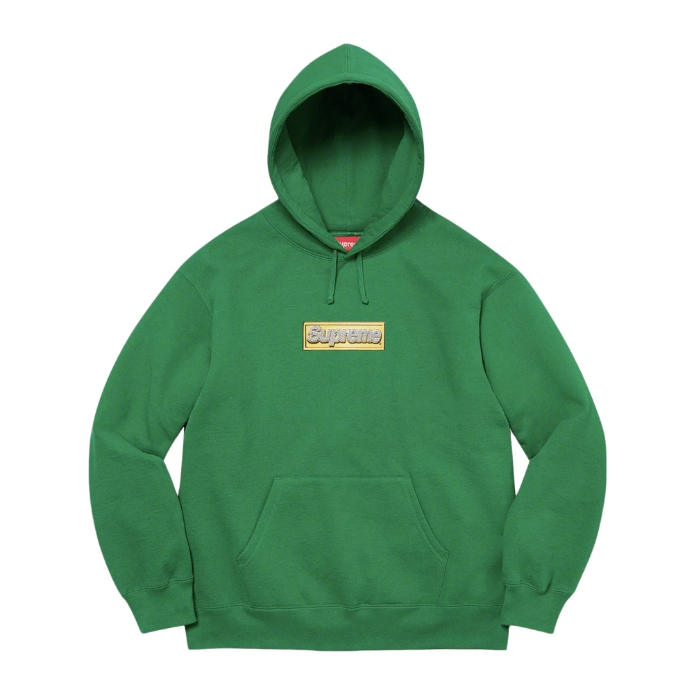 Supreme Limited Edition Bling Box Logo Hoodie Groen Green Heren