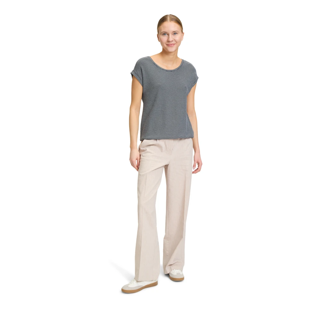 Betty & Co Casual overhemd met structuur Blue Dames