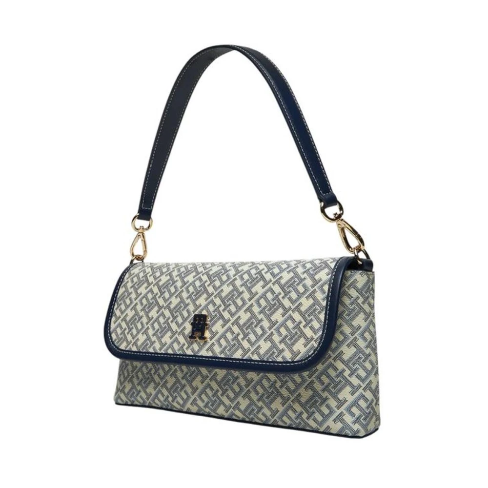 Tommy Hilfiger Middelgrote Polyurethaan Handtas Dames Collectie Blue Dames