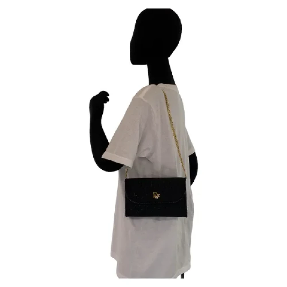 Dior Vintage Pre-owned Canvas crossbody-bags Blue Dames