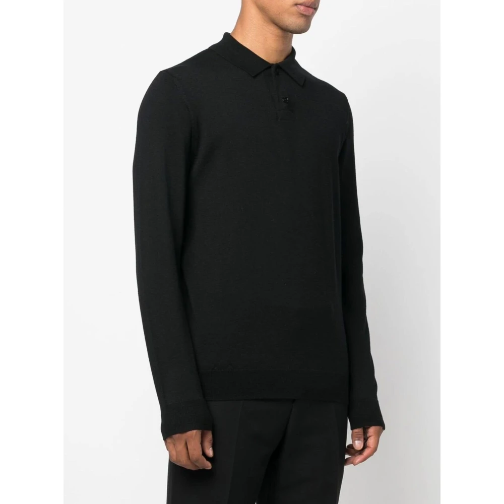 A.p.c. Zwarte Jacob Polo Shirt Black Heren