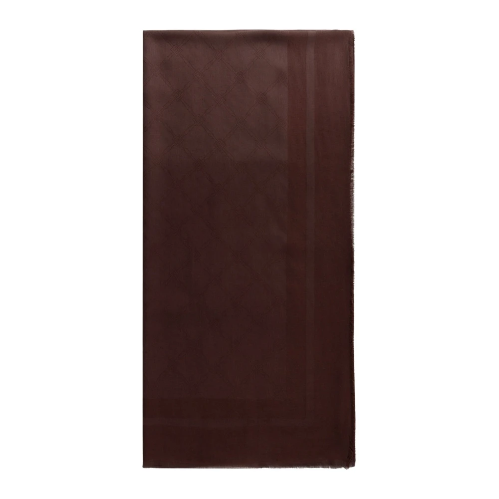 Elisabetta Franchi Brun Pashmina Sjal med Fransar Brown, Dam