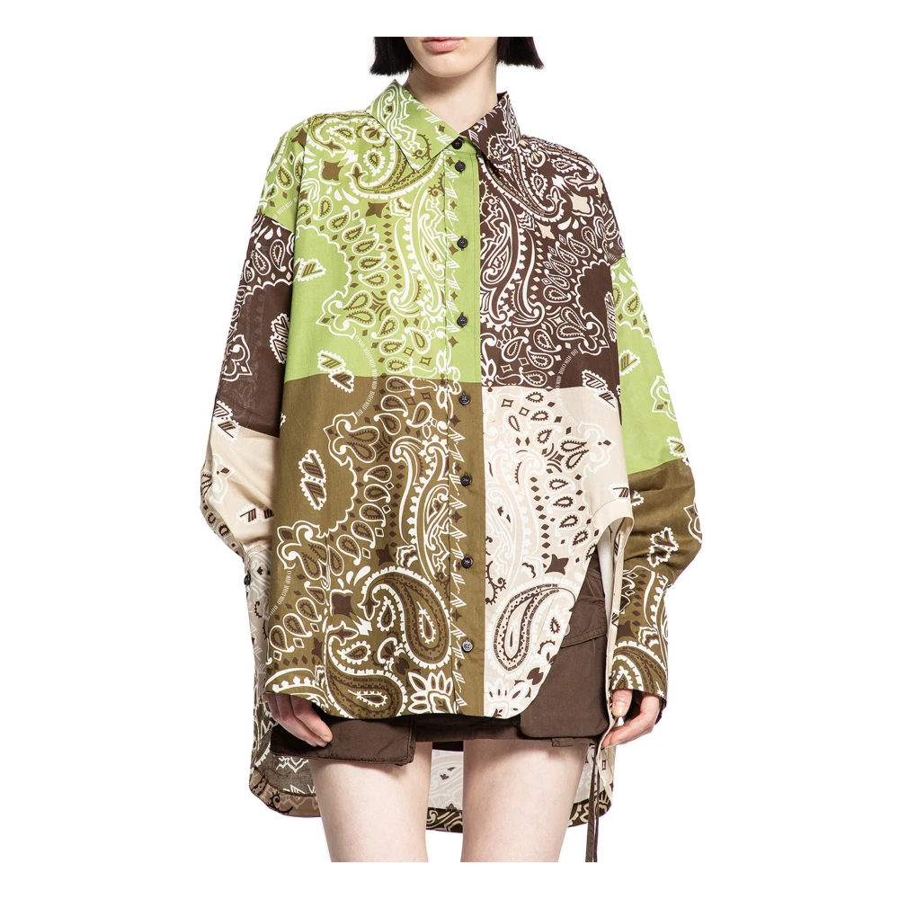 The Attico Multicolor Paisley Print Overhemd Multicolor Dames