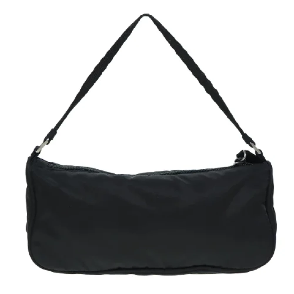 Prada Vintage Pre-owned Fabric clutches Black Dames