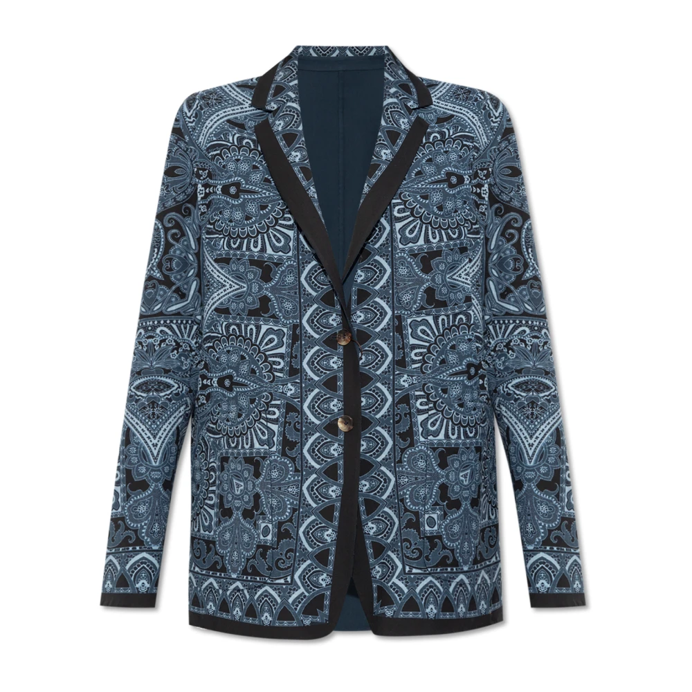 ETRO Gestreepte blazer Blue Dames