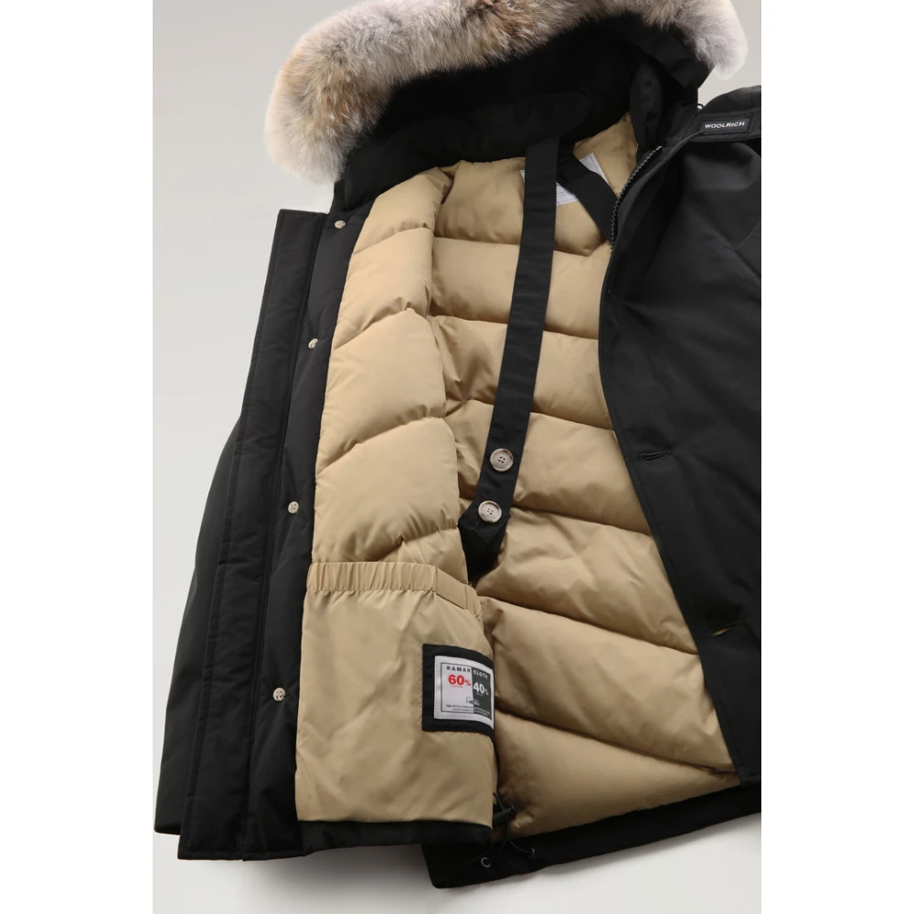 Woolrich Afneembare Bont Arctische Anorak Black Heren
