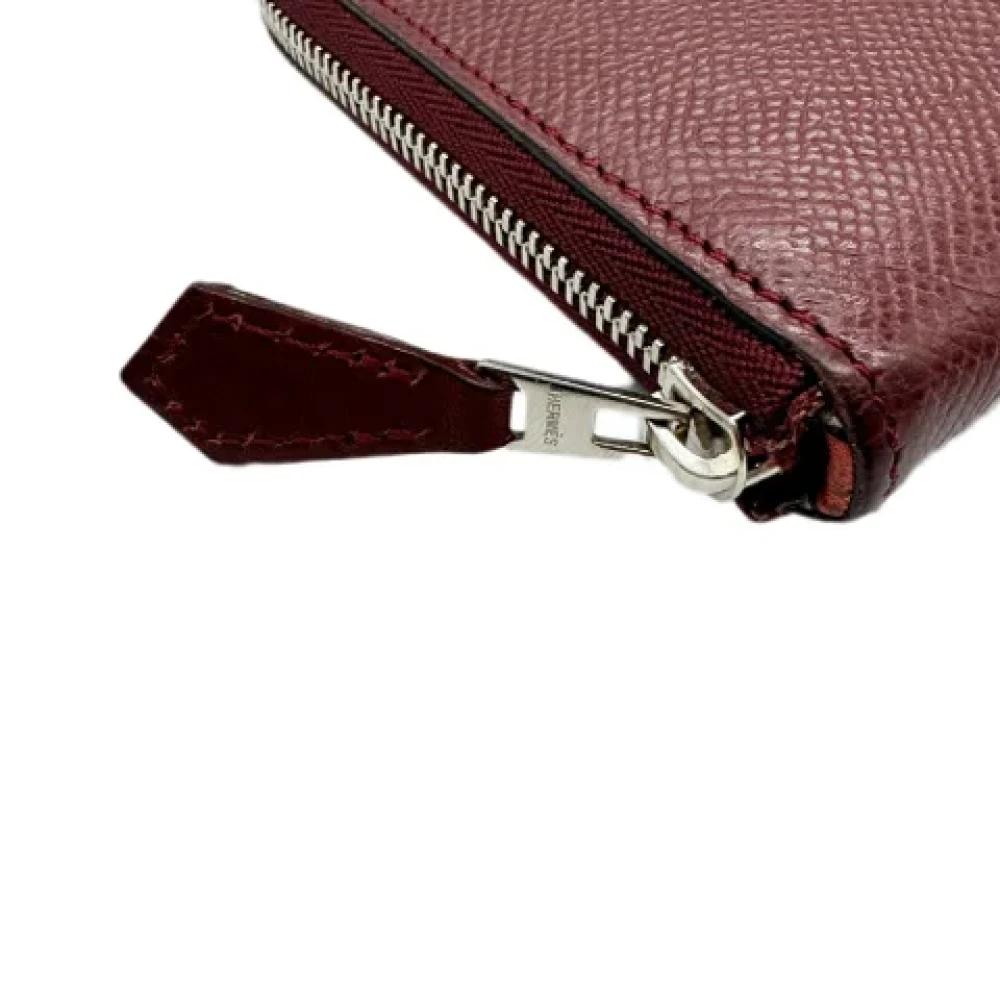 Hermès Vintage Pre-owned Leather wallets Brown Dames